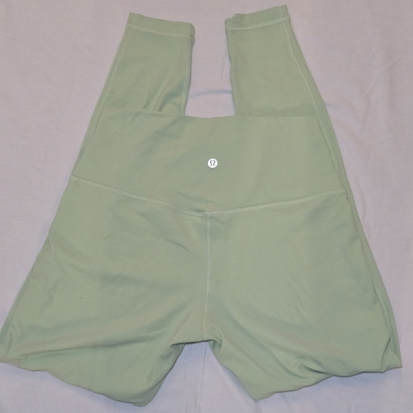 Lululemon Align Hi Rise Leggings Palm Court Pant Light Mint Green 28", sz 10 - Picture 2 of 6